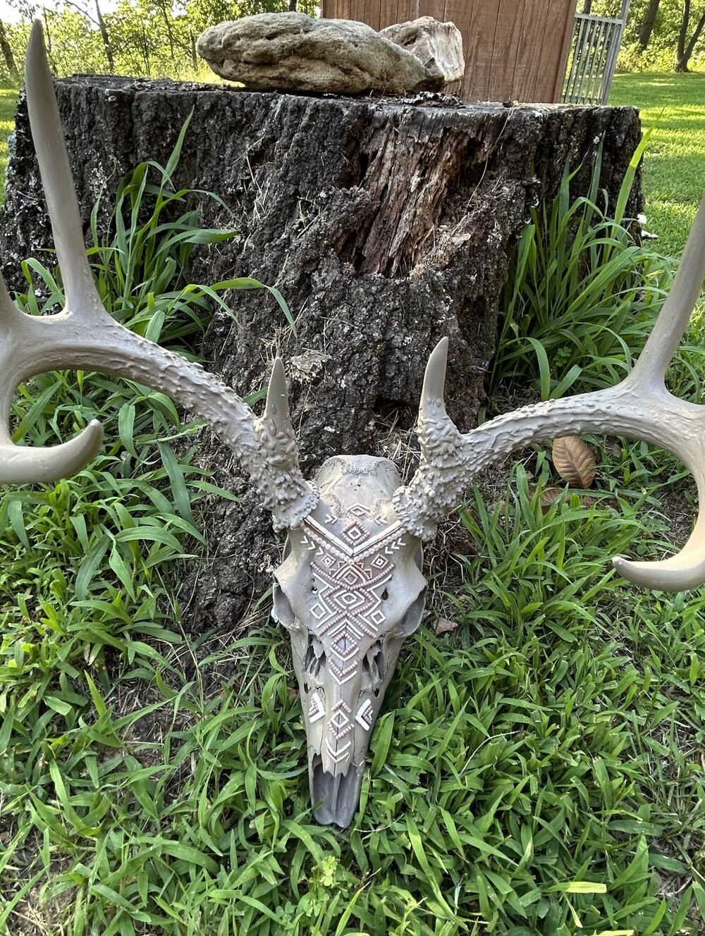 Beaded Deer Euro Mount